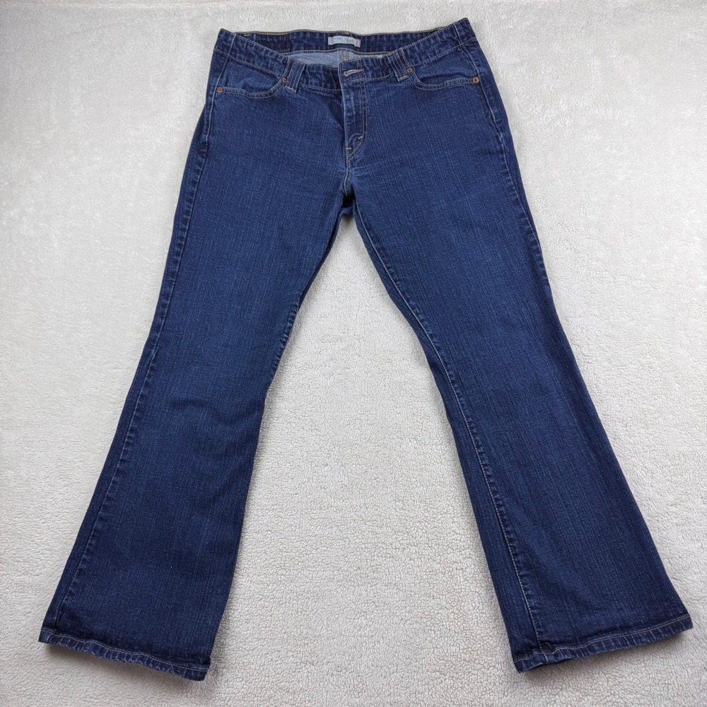 Levi's 525 Bootcut Y2K Jeans Dark Wash Denim Womens Classic‎ Size 16M